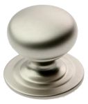 Satin Chrome 25mm Button Cupboard / Drawer Knob / Handle (SCP140B)